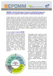 QMSMM: Il Quality Management System for Mobility Management (s