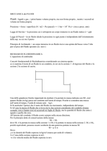 RICHIAMI DI FLUIDODINAMICA