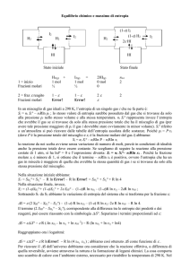 Equilibrio chimico e massimo di entropia