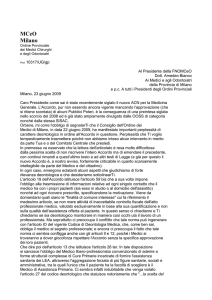 L`ACN è antideontologico: lettera dell`Ordine di Milano a Bianco