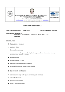 programma - Liceo Daniele Crespi