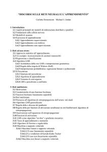 7.6 Algoritmo di apprendimento