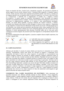 le sorgenti del campo magnetico