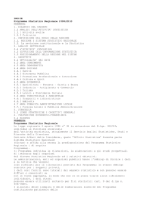 Programma Statistico Regionale 2008-2010