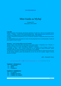 Mini Guida a MySQL - Alessandro `jekil` Tanasi blog