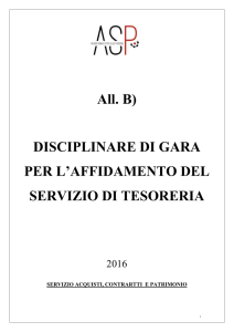 Disciplinare di gara (All B) - ASP - Reggio Emilia città delle persone