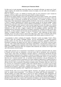 Relazione del prof. Domenico Distilo