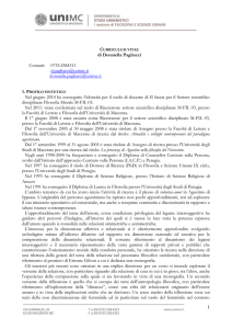 Curriculum - Università di Macerata