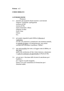 LA RIVELAZIONE. schema 2 - Parrocchia di Mandriola