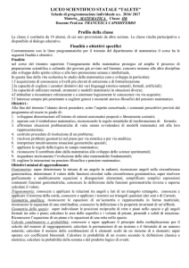 Indicatori per la valutazione delle prove scritte di matematica