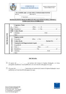 Dichiarazione ICP - COMUNE di Fogliano Redipuglia