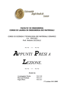 sbobinamento - Prof. Antonio Licciulli
