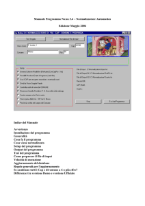 Installazione del programma