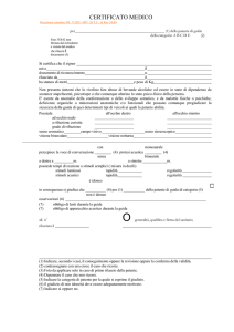 certificato medico - Ambasciata d`Italia