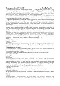 Oncologia medica 28/11/2003 prof - Digilander