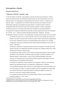 Per un curricolo reticolare della filosofia