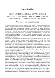 1 Lucio Gentilini STATI UNITI D`AMERICA: ESPANSIONE ED