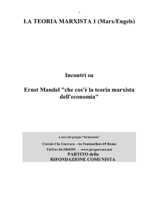 Ernst Mandel "che cos`è la teoria marxista dell`economia"