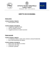 1 e 2 anno - Diritto ed Economia