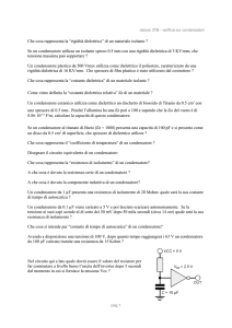 Verifica sui condensatori