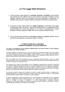 la seconda legge della dinamica