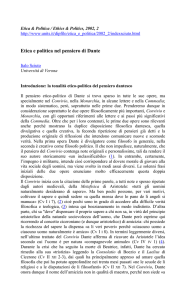 Introduzione: la tonalità etico-politica del pensiero dantesco