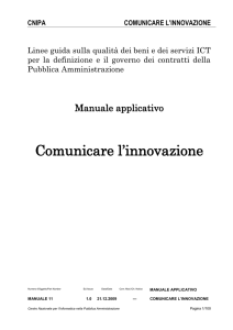 Comunicare l`innovazione