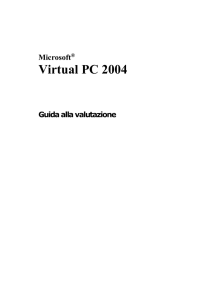 Funzionalità principali di Virtual PC