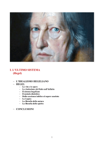 L`ultimo sistema (Hegel) - Il volto della Filosofia