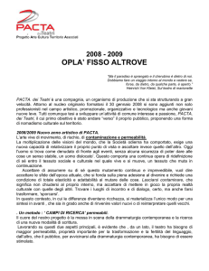 opla` fisso altrove - PACTA . dei Teatri