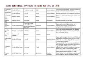 Lista delle stragi avvenute in Italia dal 1943 al 1945 11 settembre