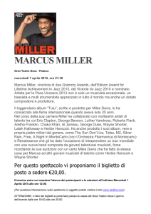 Marcus Miller - Comune di Ponte San Nicolò