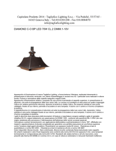 Capitolato Prodotto 2014 - Tagliafico Lighting S.n.c.