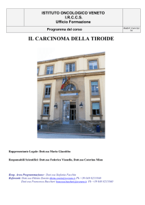 Programma del corso - Istituto Oncologico Veneto