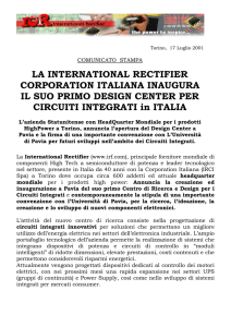 comunicato stampa - Università degli studi di Pavia