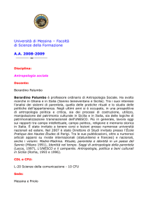 programma - Università degli Studi di Messina