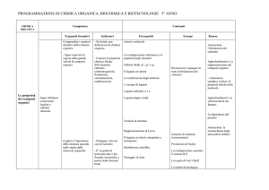 Progr. CHIMICA ORGANICA , BIOCHIMICA E BIOTECNOLOGIE