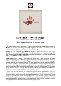 Wild Dogs comunicato stampa