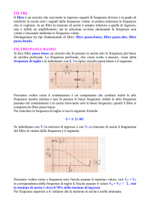 filtri bassa frequenza