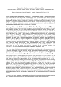 Il Concerto del 28/1/05 - Fondazione Monte Parma