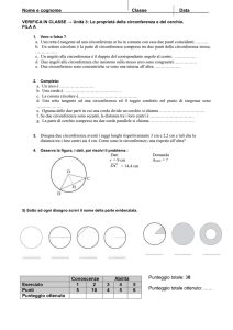 Le proprietà della circonferenza e del cerchio