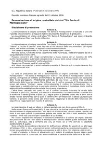 G.u. Repubblica italiana n° 269 del 16 novembre 1996 Decreto