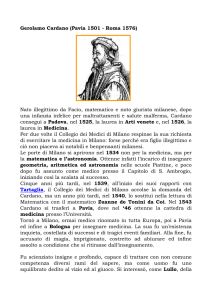 Gerolamo Cardano (Pavia 1501