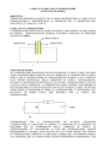 carica e scarica di un condensatore