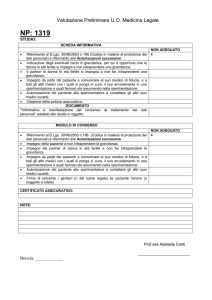 Valutazione Preliminare U - Spedali Civili di Brescia