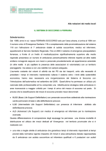 SCHEDA TECNICA_sistema soccorso a Ferrara