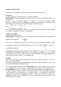 Lezione del 25 marzo 2007 - Matematica e Informatica