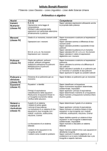 Matematica biennio