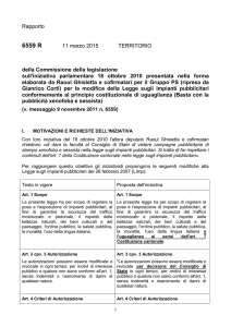 Rapporto - Repubblica e Cantone Ticino