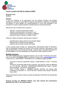 Corso QGIS Avellino - Ordine dei Geologi della Campania